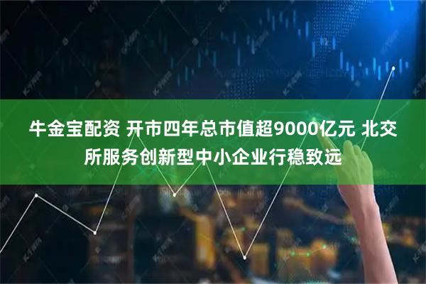 牛金宝配资 开市四年总市值超9000亿元 北交所服务创新型中小企业行稳致远
